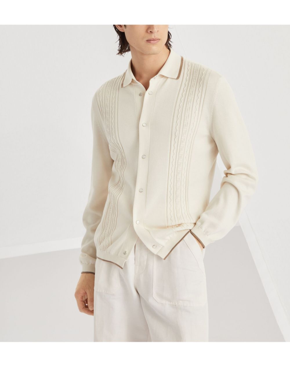 Brunello Cucinelli knitted shirt Men