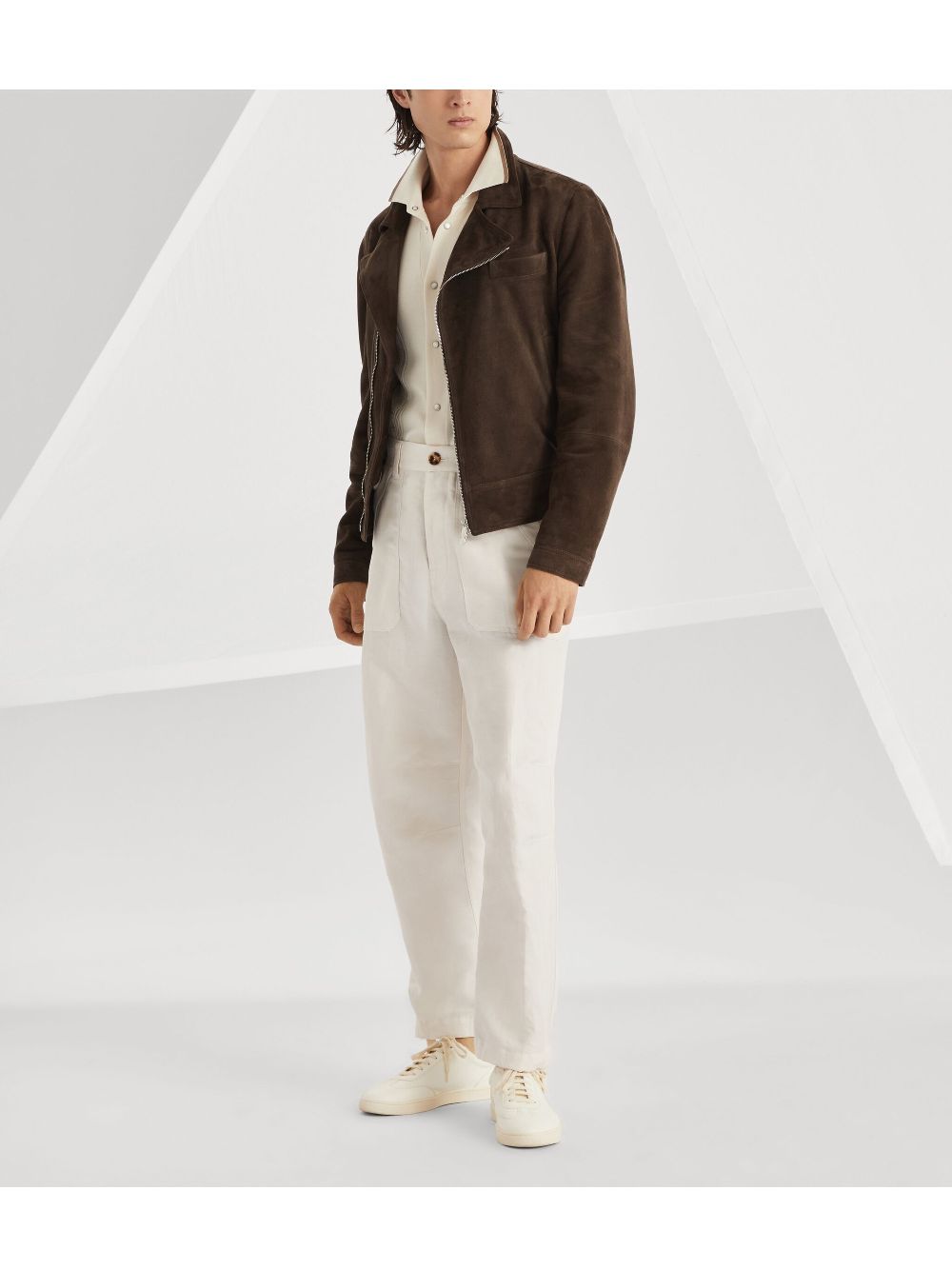 Brunello Cucinelli knitted shirt - Neutrals