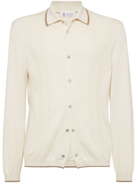 Brunello Cucinelli knitted shirt Men