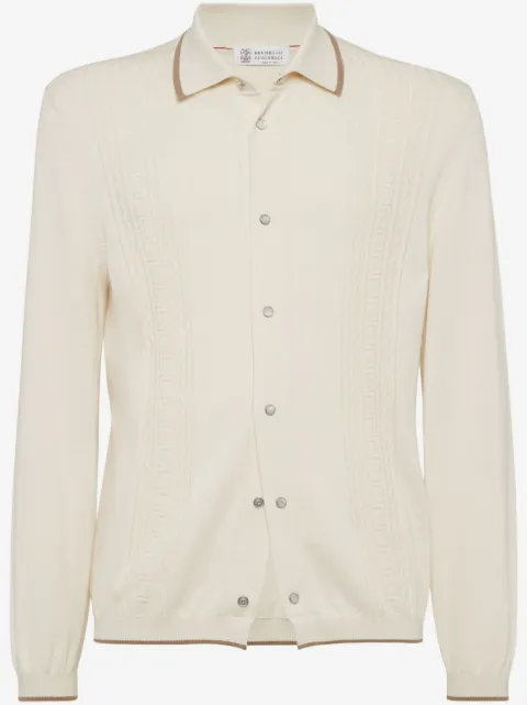 Brunello Cucinelli knitted shirt
