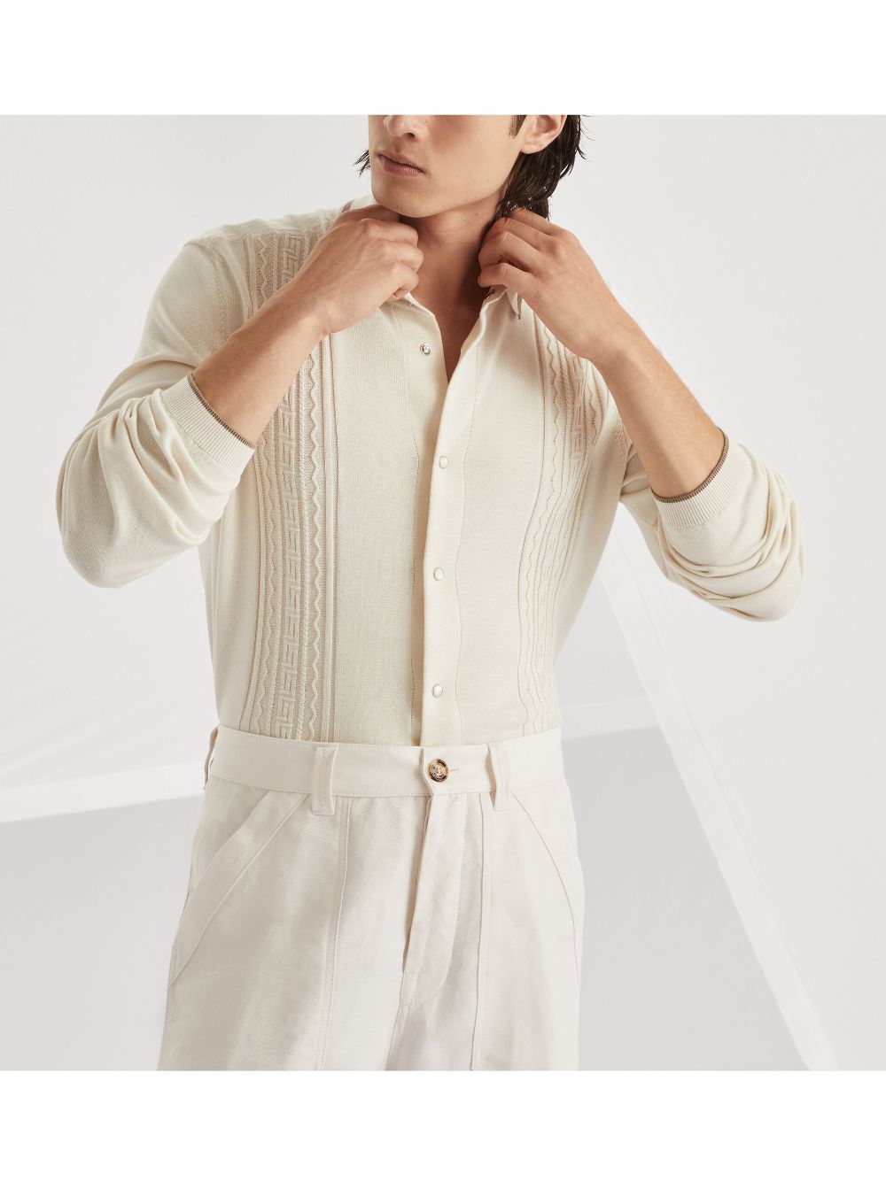 Brunello Cucinelli knitted shirt Men