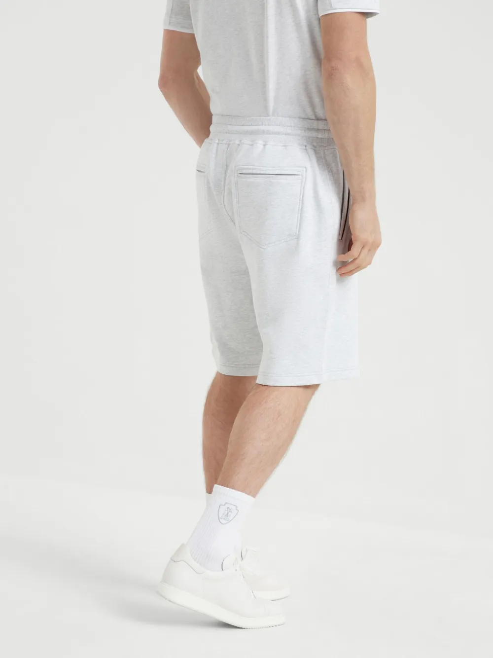 Brunello Cucinelli Shorts met trekkoord Grijs