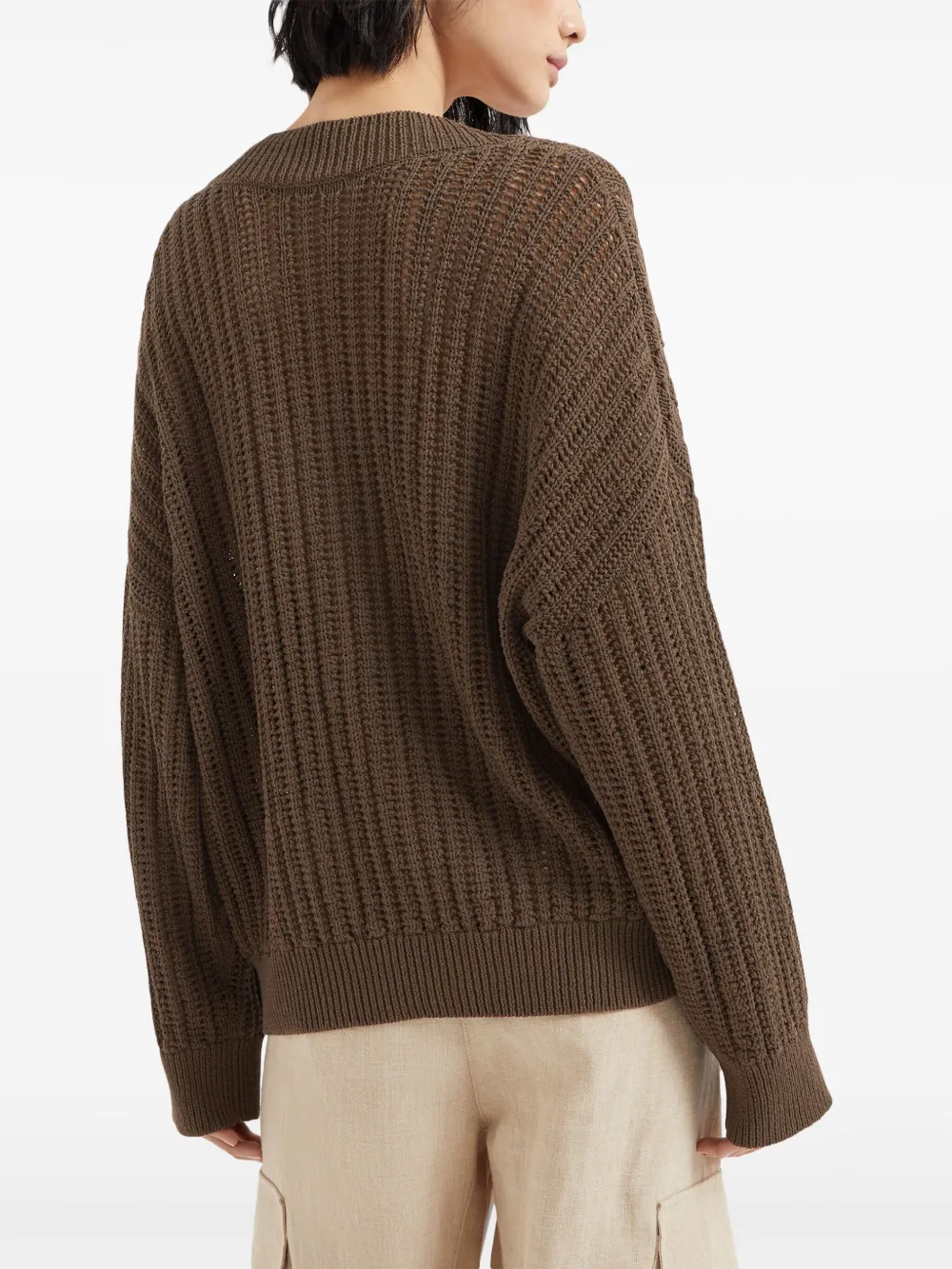 Brunello Cucinelli Trui Bruin