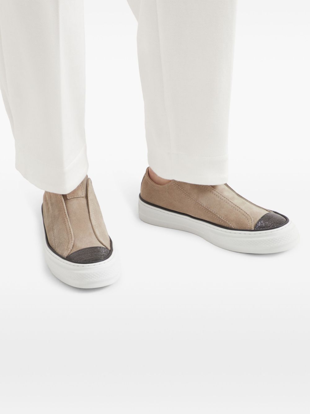 Brunello Cucinelli Slip-on sneakers Grijs