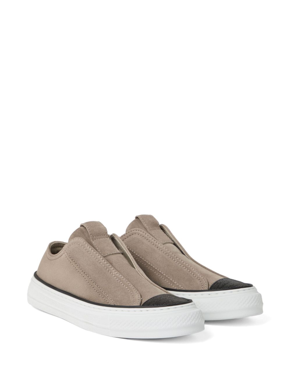 Brunello Cucinelli Slip-on sneakers - Grijs