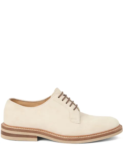 Brunello Cucinelli suede derby shoes