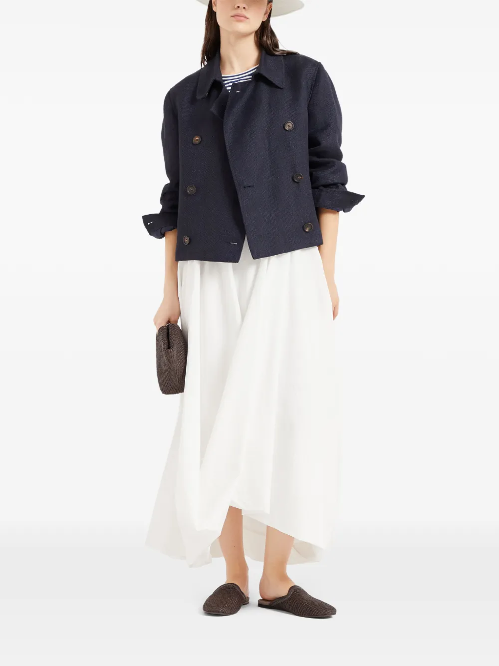 Brunello Cucinelli Jaqueta com detalhe Monili | Jaqueta Cropped | Image 2