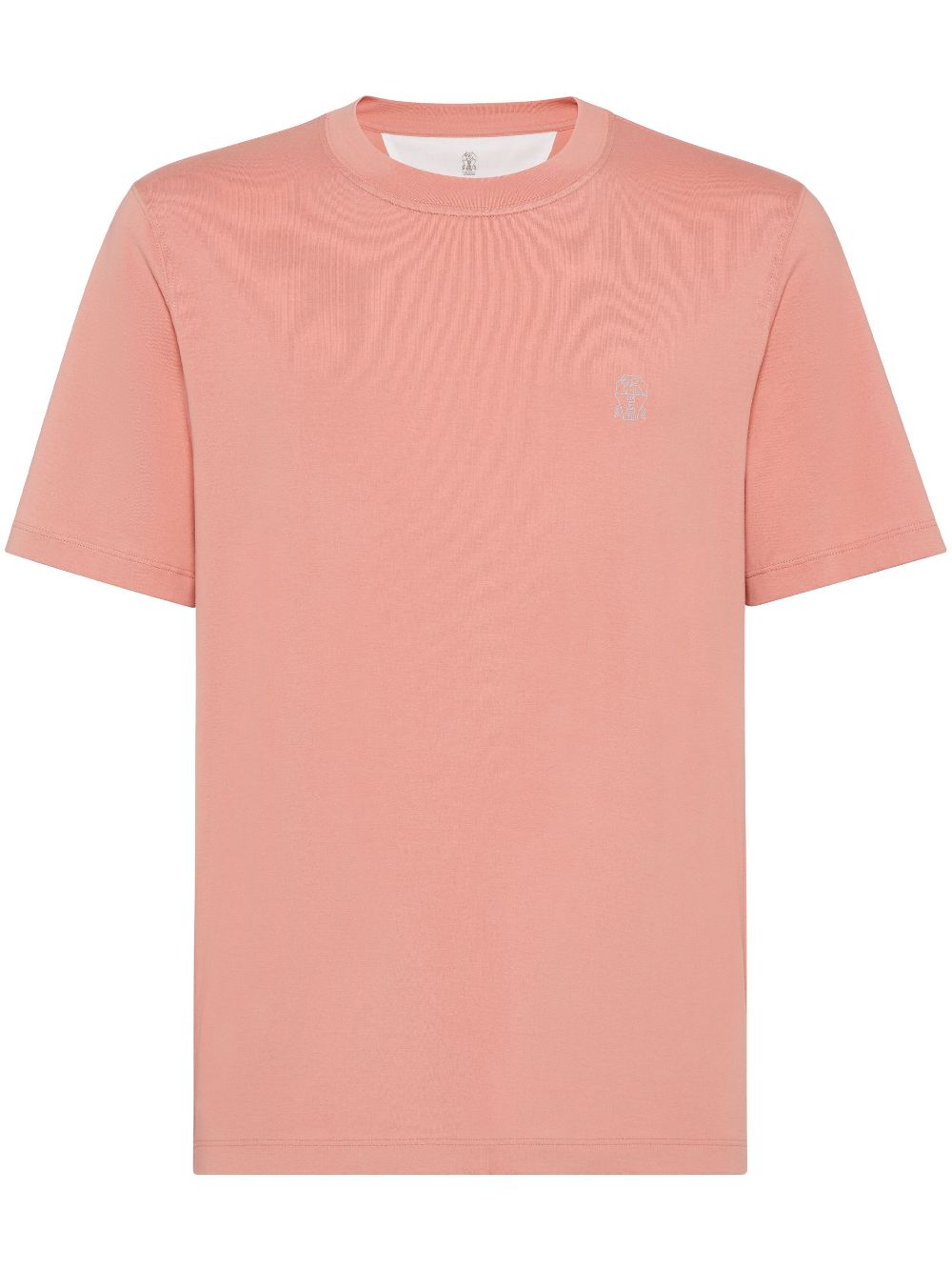 Brunello Cucinelli logo-print T-shirt - Pink