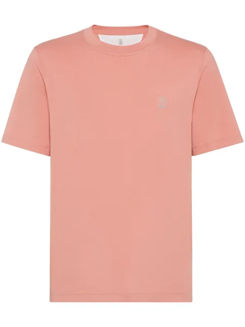 Brunello Cucinelli playera con logo estampado