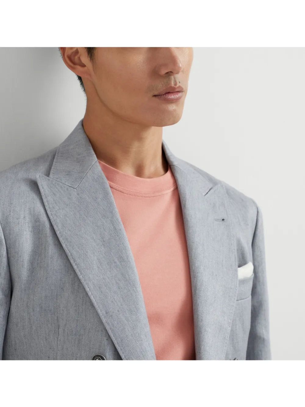 Brunello Cucinelli T-shirt met logoprint Roze