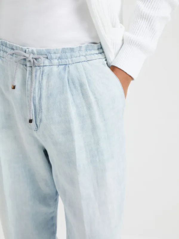 【関税&送料込】Brunello Cucinelli Trousers Brunello Cucinelli Pleated Wool Trousers Light Grey at