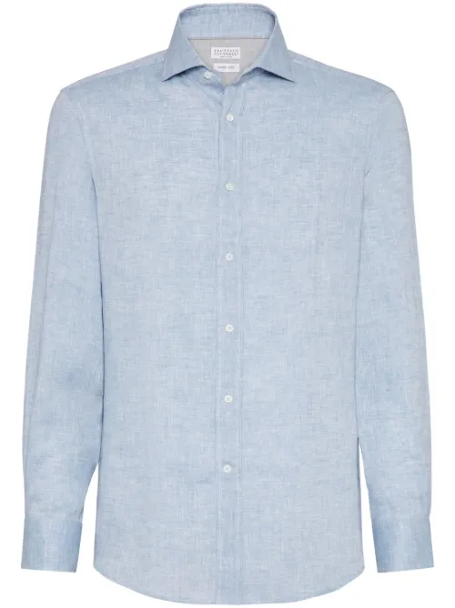 Chemise en lin biologique - Brunello Cucinelli - Modalova