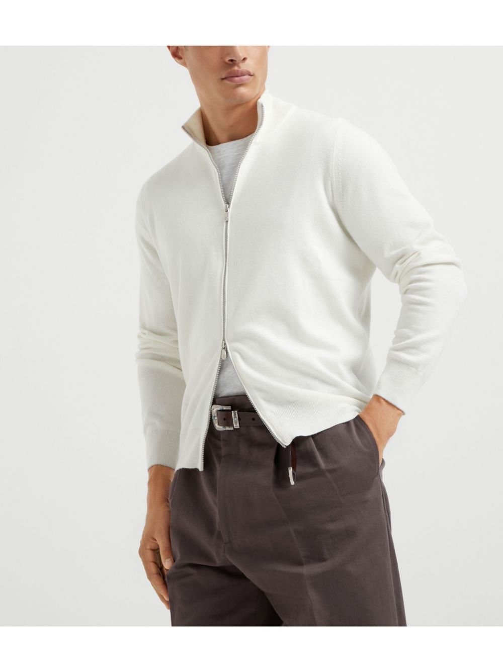 Brunello Cucinelli zip-up cardigan Men