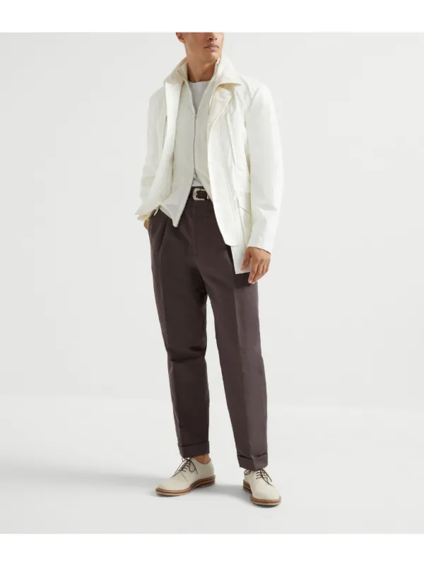 Brunello Cucinelli ジップアップ カーディガン | ホワイト | FARFETCH JP