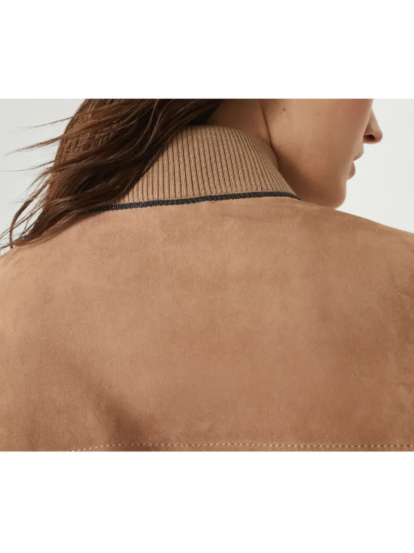 Brunello Cucinelli Couture Suede Jacket | Brown | FARFETCH