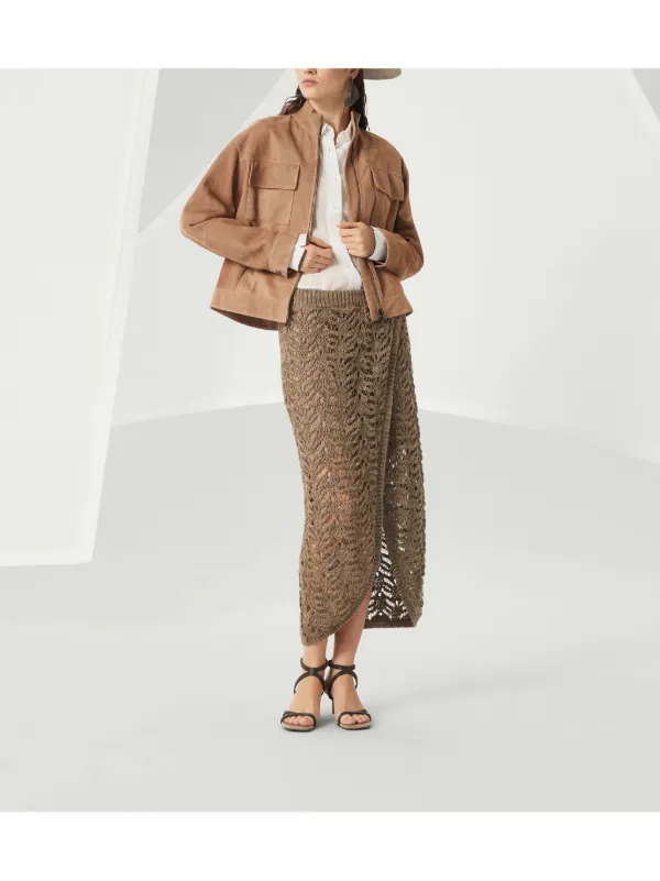 Brunello Cucinelli Couture Suede Jacket | Brown | FARFETCH
