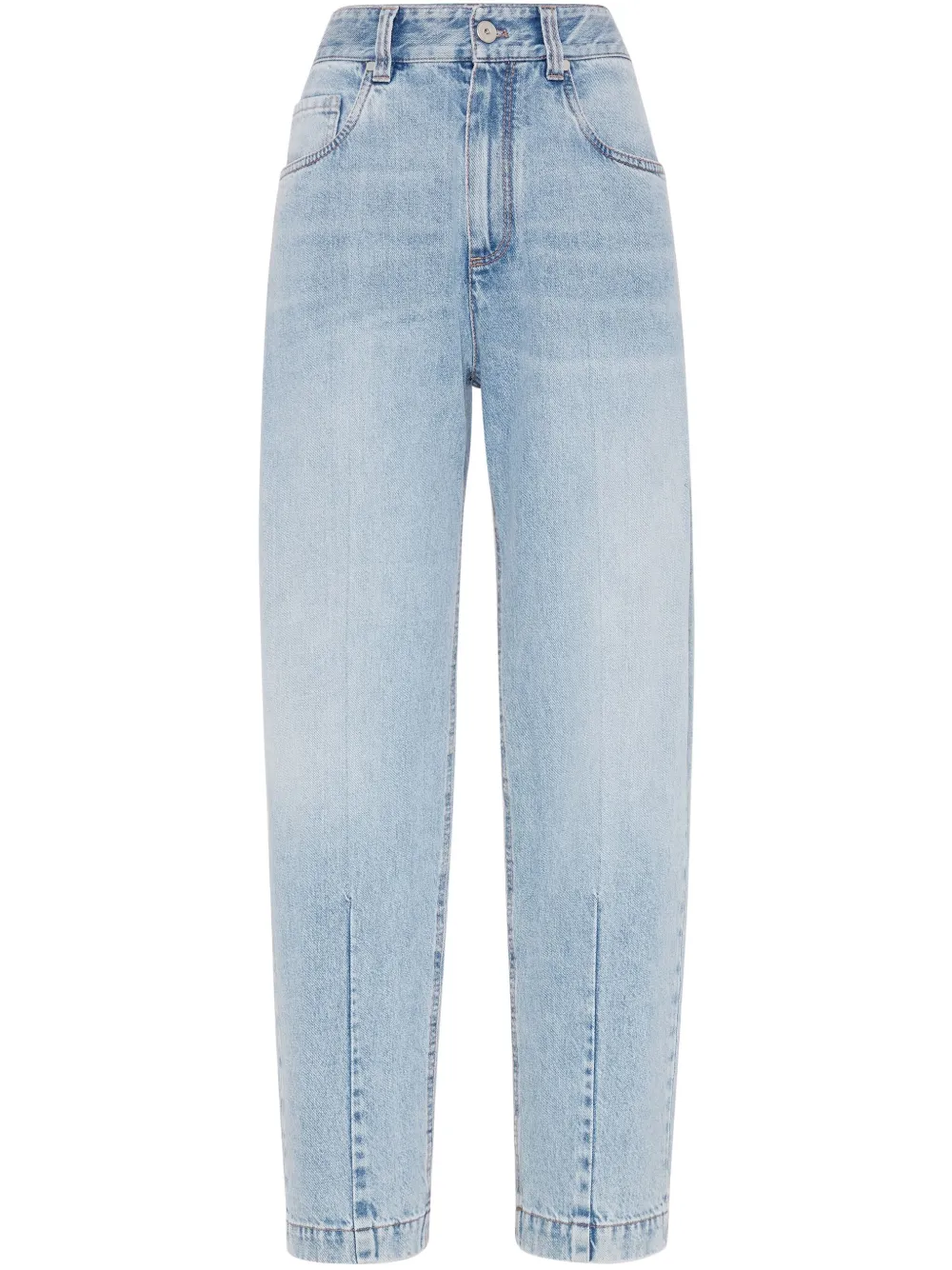 Brunello Cucinelli Jeans verfraaid met monili kralen Blauw