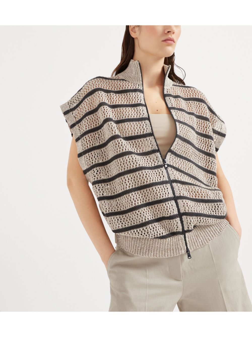 Brunello Cucinelli striped cardigan Women