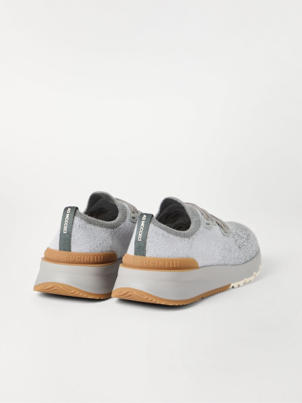 Brunello Cucinelli knitted sneakers Grey