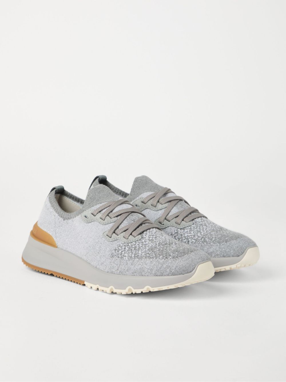 Brunello Cucinelli knitted sneakers Grey