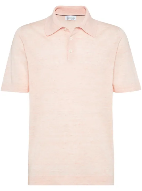 Polo en maille fine - Brunello Cucinelli - Modalova