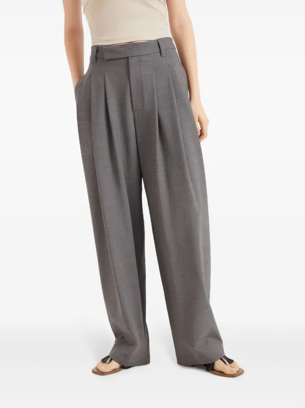 パンツ Brunello Cucinelli Baggy Sartorial Trousers Brunello Cucinelli Sartorial Baggy Trousers | Grey | FARFETCH CA