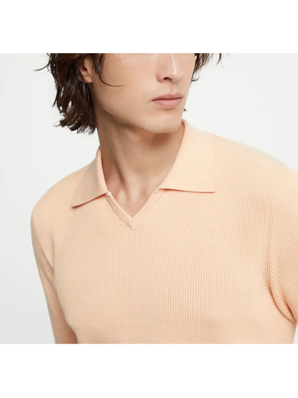 Brunello Cucinelli Gebreid poloshirt Beige