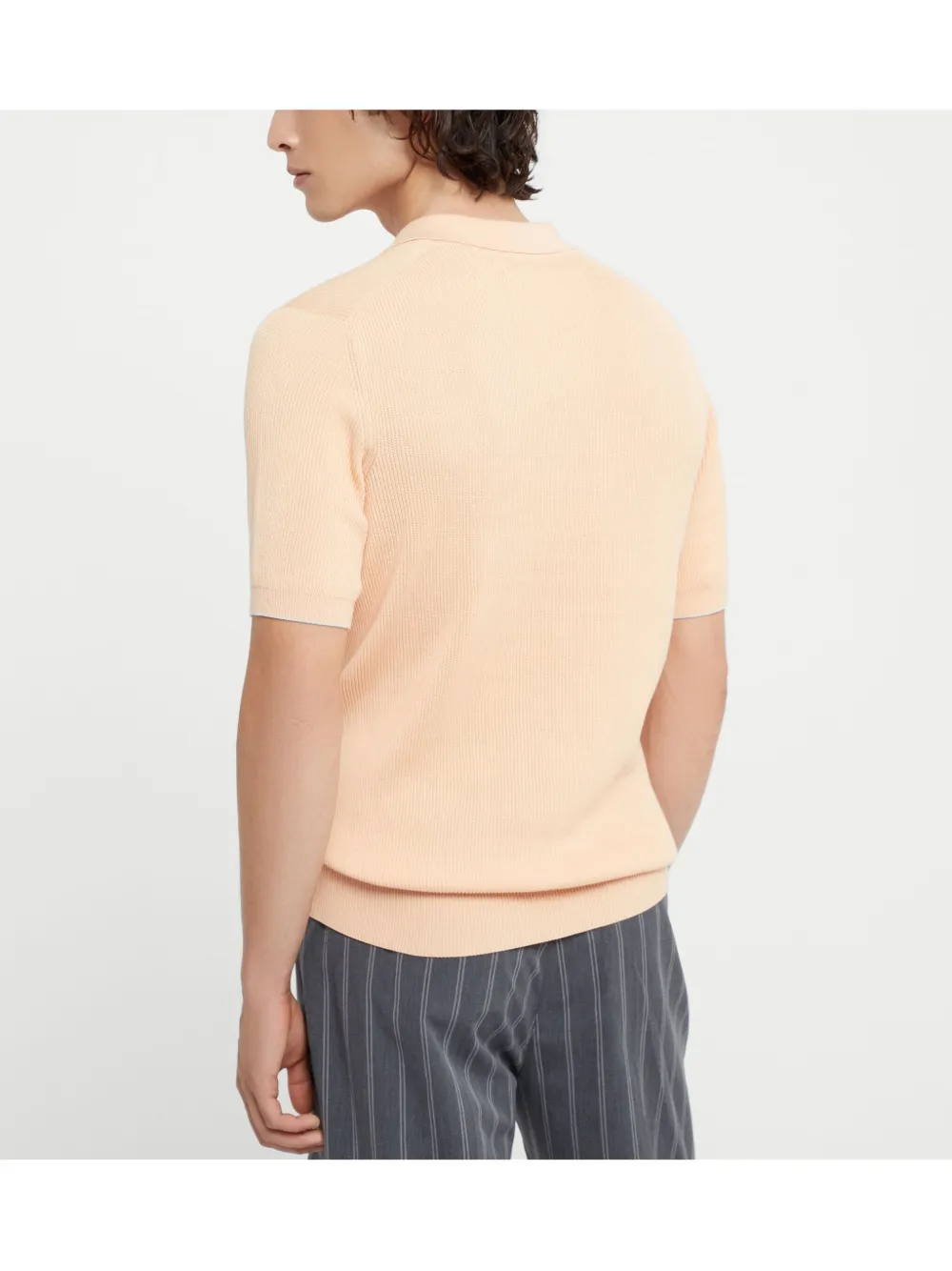 Brunello Cucinelli Gebreid poloshirt Beige