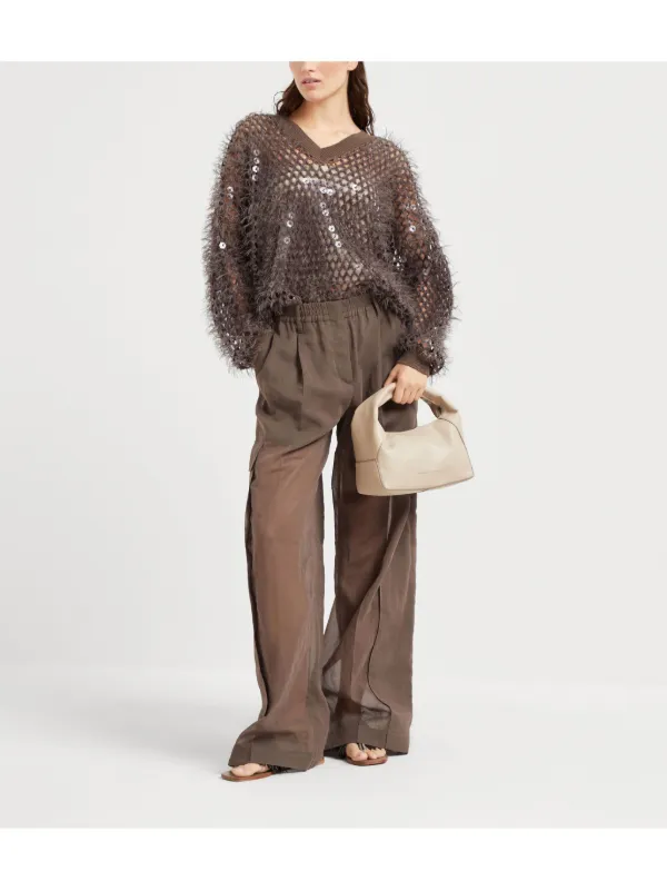 【★カジュアル★】Brunello Cucinelli ☆ ワイドパンツ ☆カジュアル☆】Brunello Cucinelli ☆ ワイドパンツ
