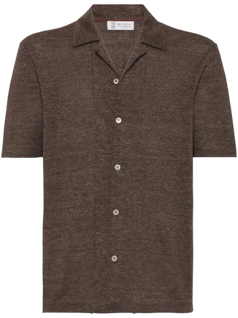 Brunello Cucinelli short-sleeve knitted shirt