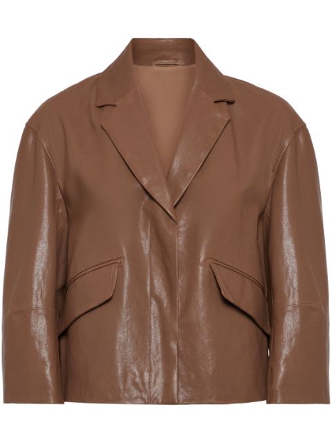 Brunello Cucinelli leather jacket Women