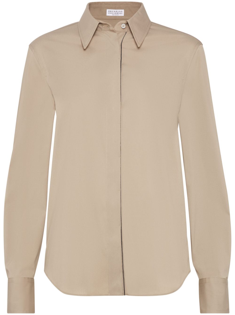 Brunello Cucinelli poplin shirt - Neutrals