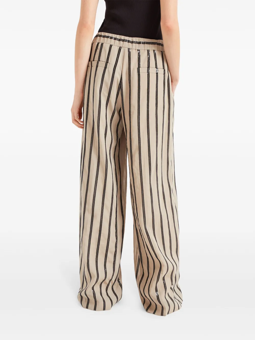 Brunello Cucinelli Ruimvallende trainingsbroek Beige