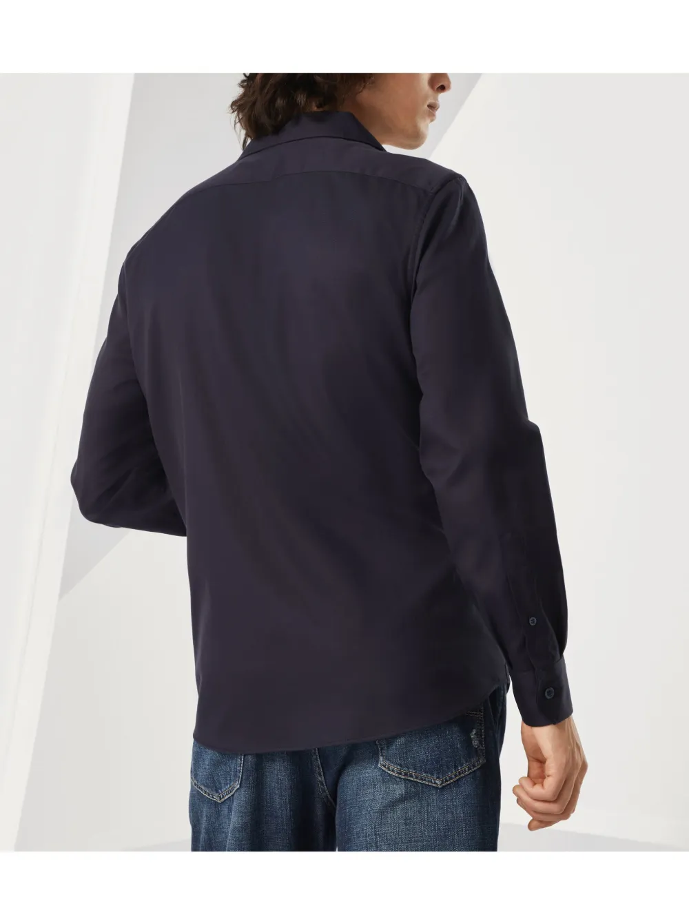 Brunello Cucinelli Katoenen overhemd Blauw