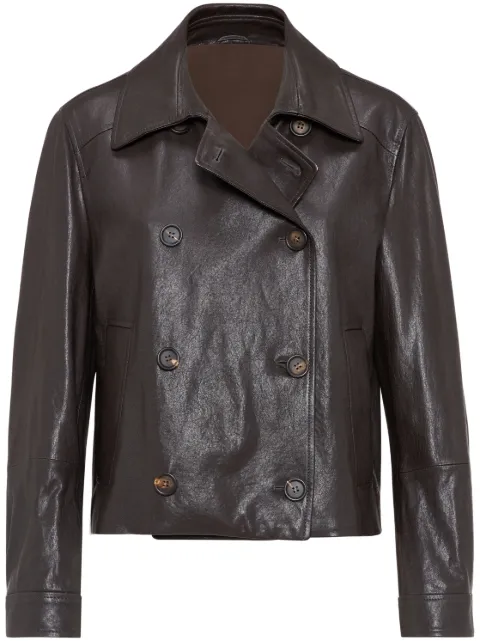 Brunello Cucinelli Monili-embellished cropped jacket