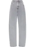 Brunello Cucinelli bead-embellished jeans - Grey