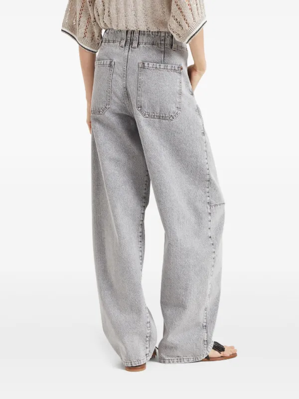 デニム・ジーパン BRUNELLO CUCINELLI Women Denim Pants MH192P5566C8972 Grey Women's Brunello Cucinelli Jeans & Denim | Nordstrom