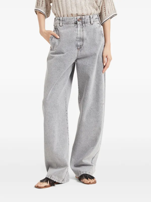 デニム・ジーパン BRUNELLO CUCINELLI Woman Jeans Beige M0H81P5758 C2874 Women's jeans - Designer denim collection | Brunello Cucinelli