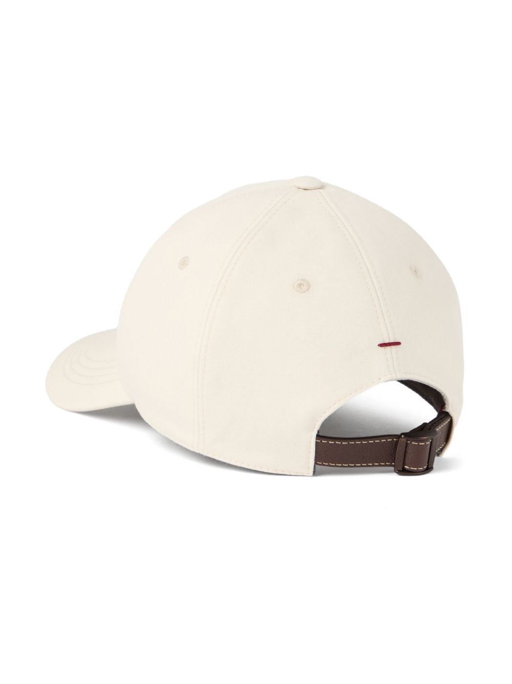 Brunello Cucinelli embroidered baseball cap - Wit