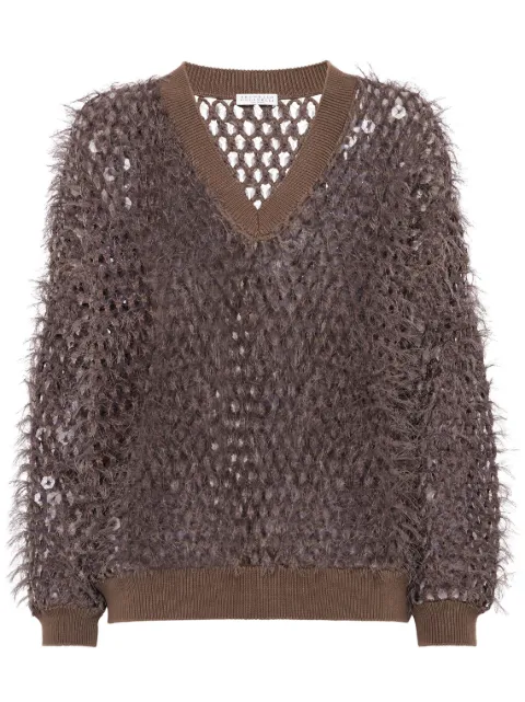 Brunello Cucinelli سويتر لامع