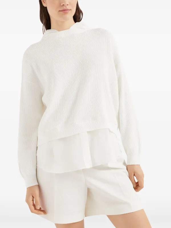 Brunello Cucinelli モニーレディテール パーカー | ホワイト