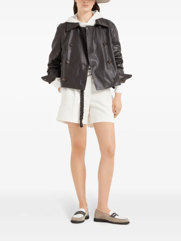 【美品】BRUNELLO CUCINELLI　ベスト　パーカー　モニーレ　フード Brunello Cucinelli モニーレディテール パーカー | ホワイト