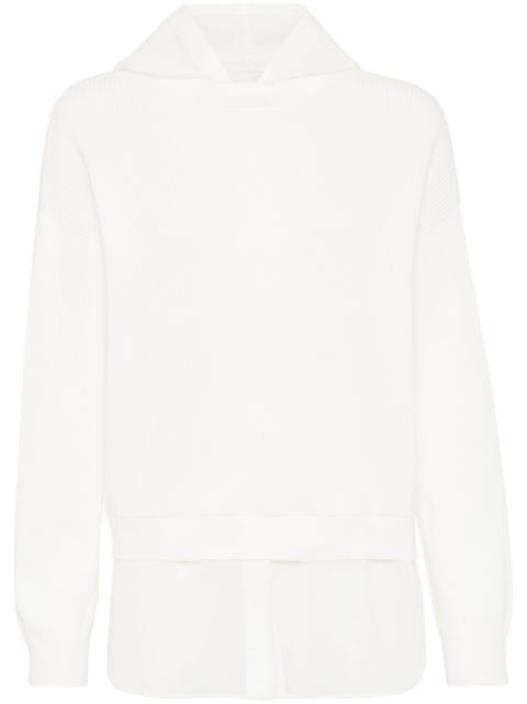 Brunello Cucinelli Monili-detail layered hoodie