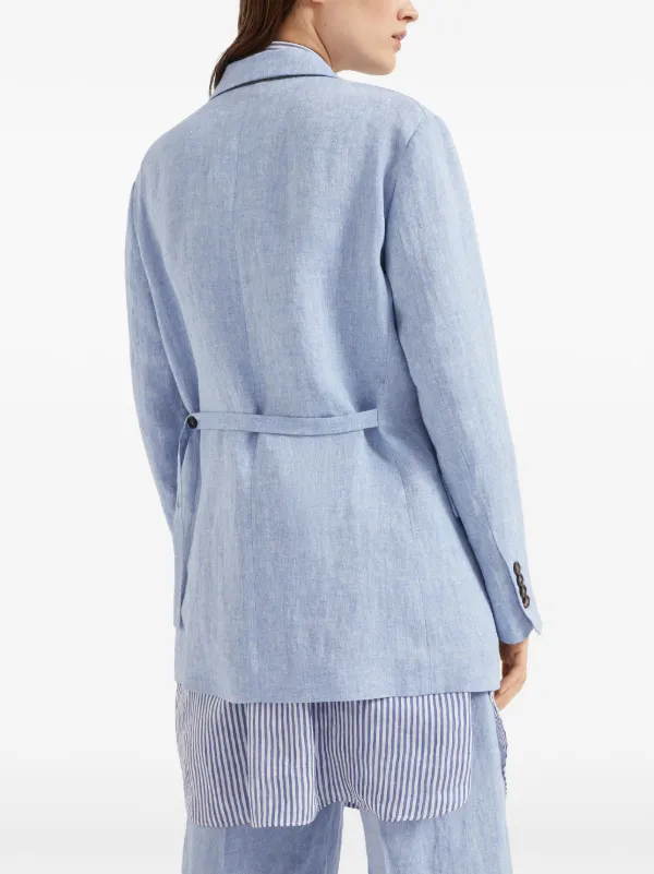 BRUNELLO CUCINELLI☆モニーレ ジャケット☆ Brunello Cucinelli モニーレ ジャケット | ブルー | FARFETCH JP