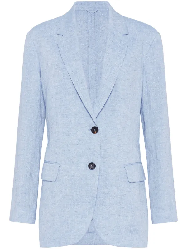 BRUNELLO CUCINELLI☆モニーレ ジャケット☆ Brunello Cucinelli モニーレ ジャケット | ブルー | FARFETCH JP
