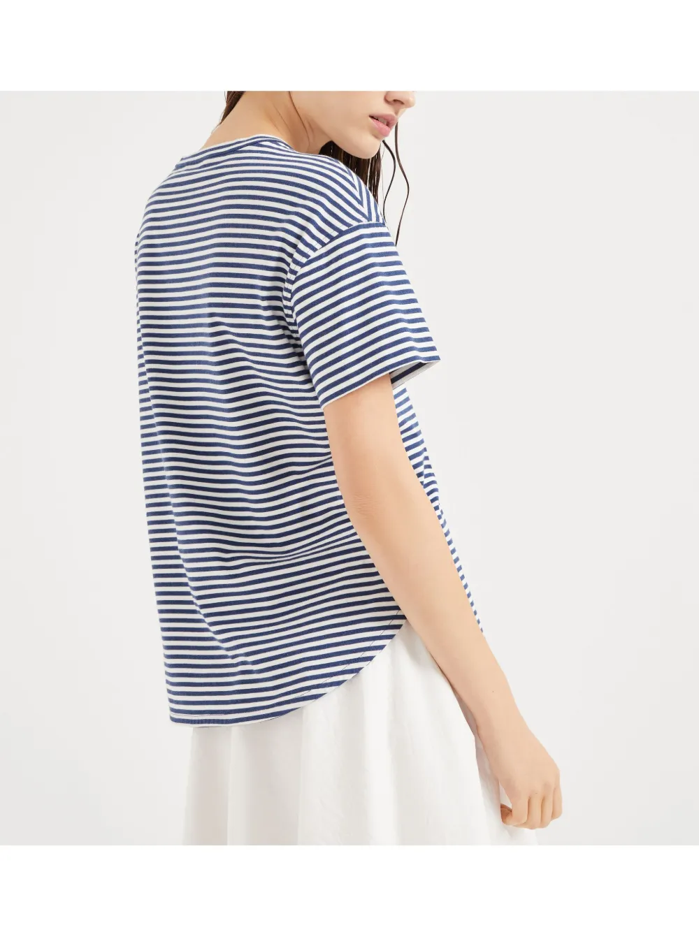 Brunello Cucinelli Blouse met ketting Blauw