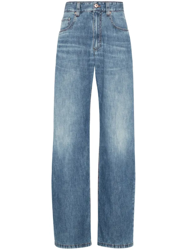 デニム・ジーパン BRUNELLO CUCINELLI BOYFRIEND JEANS IN DENIM AND LUREX 27302089_57800520_600.jpg