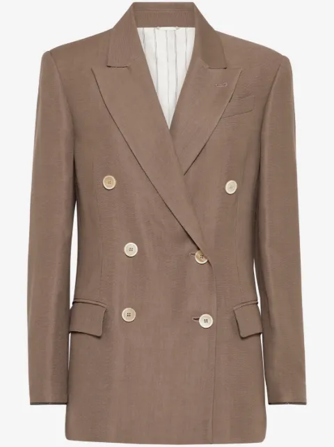 Brunello Cucinelli Blazer com detalhe Monili