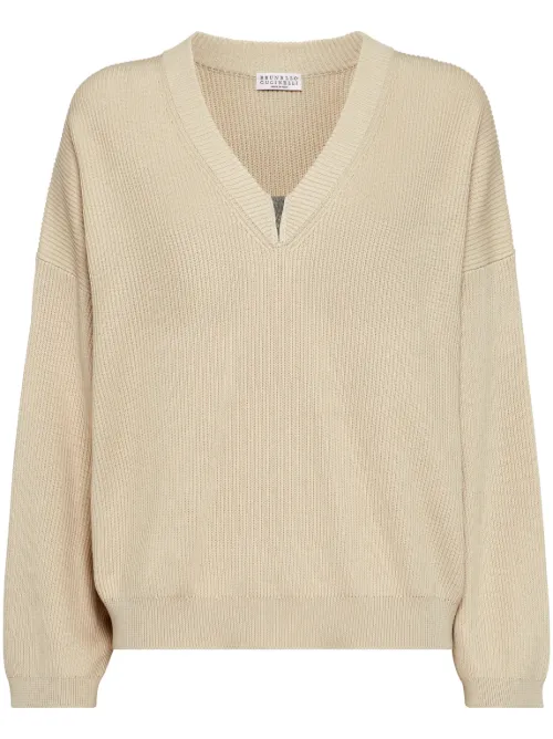 Pull à ornements métalliques - Brunello Cucinelli - Modalova