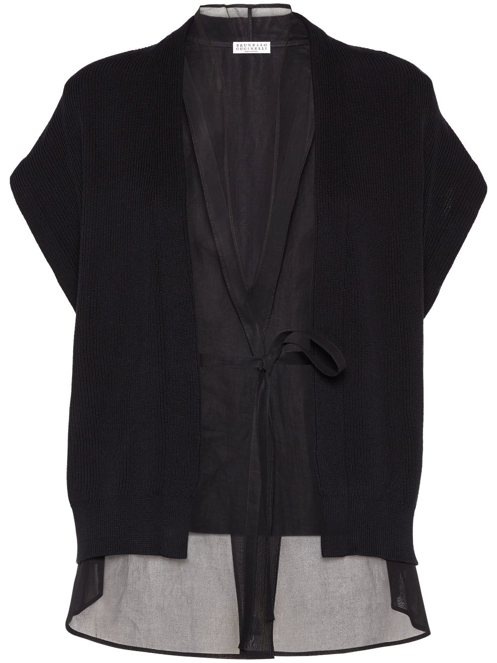 Brunello Cucinelli Monili-detail cardigan - Black